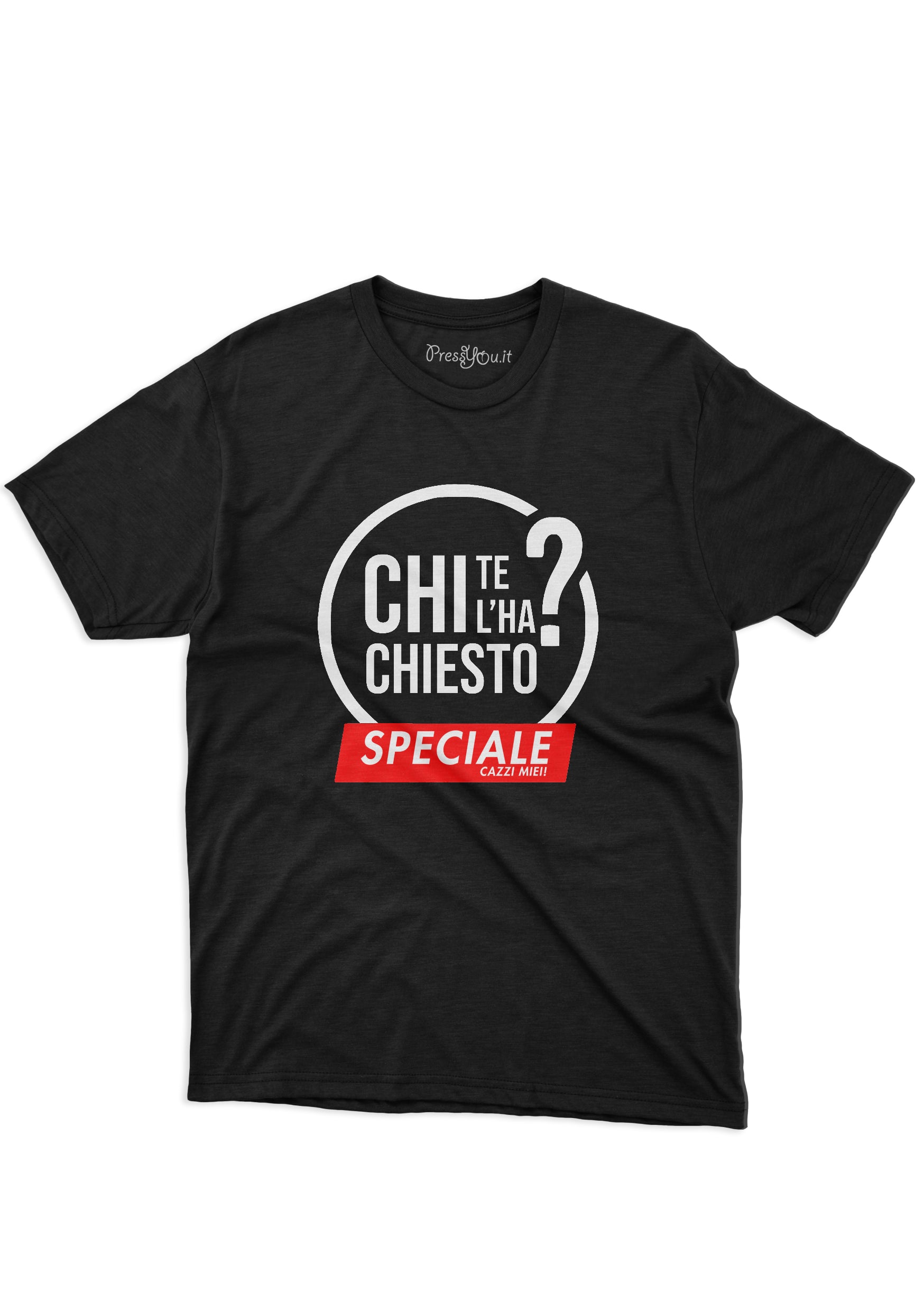 Maglietta Chi te l ha chiesto T shirt simpatica chi l ha visto