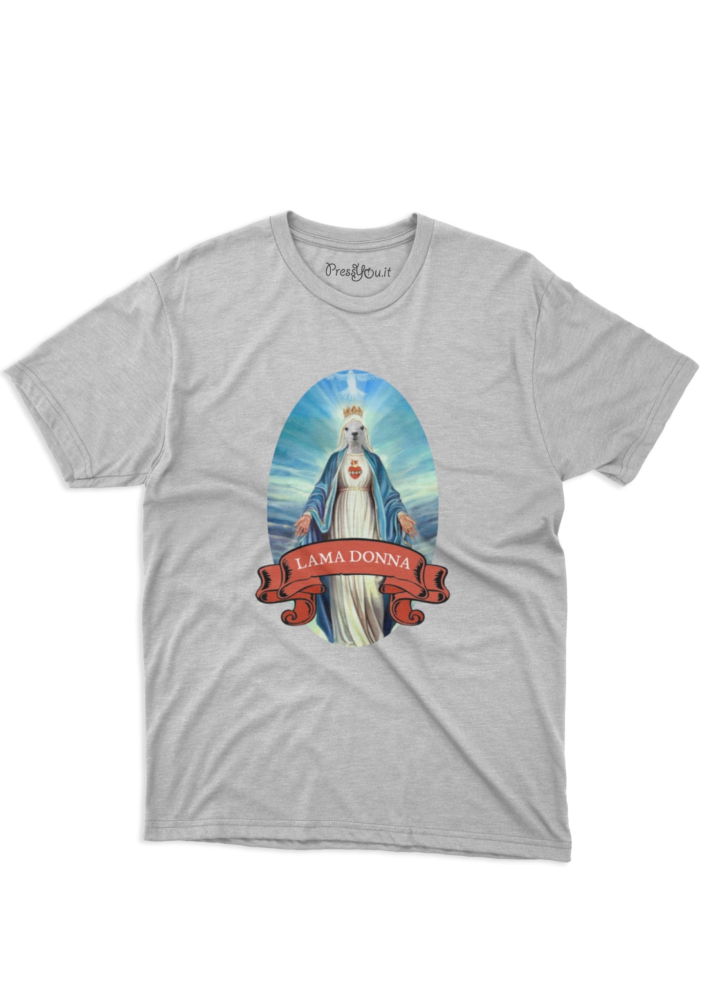 desecrating madonna women's t-shirt-lama t-shirt