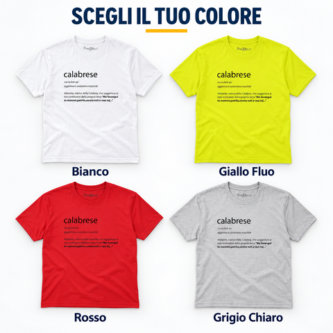 Calabrian dictionary t-shirt native inhabitant of Calabria