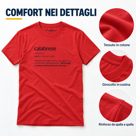 Calabrian dictionary t-shirt native inhabitant of Calabria