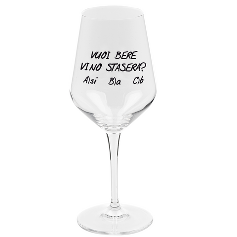 glass -do you want to drink tonight alcoholic questions