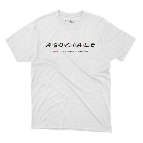 maglietta t-shirt- Asociale friends