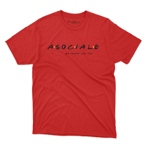 maglietta t-shirt- Asociale friends
