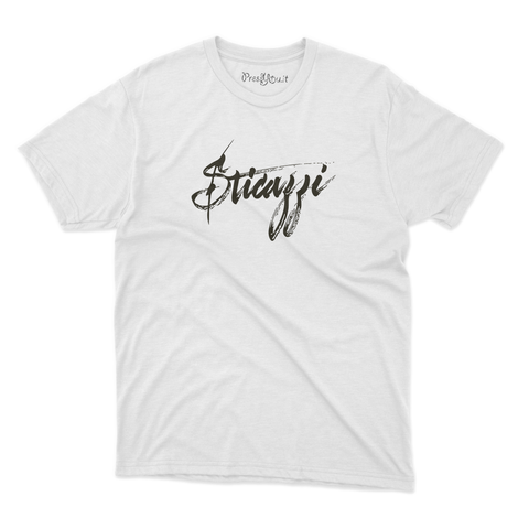 maglietta t-shirt- sticazzi corsivo