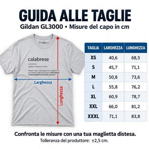 Calabrian dictionary t-shirt native inhabitant of Calabria