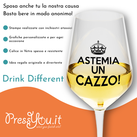 calice -keep calm e astemio un cazzo