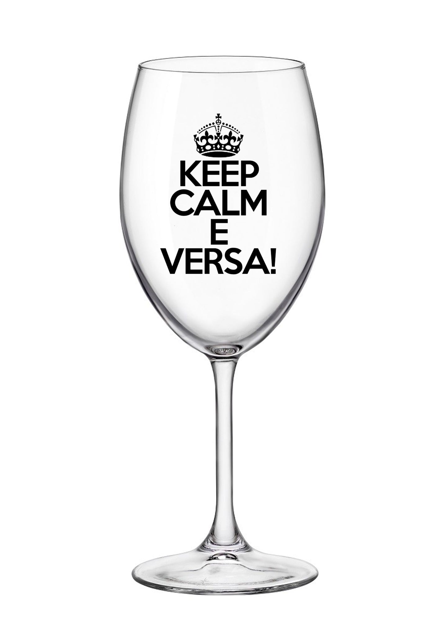 Spritz wine glass - keep calm and pour! fun gift