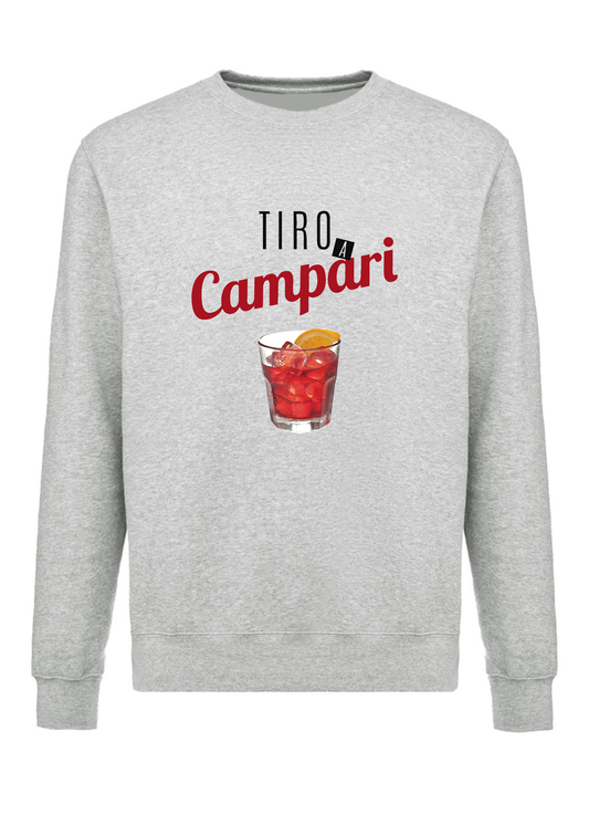 felpa girocollo unisex-  Tiro a campari