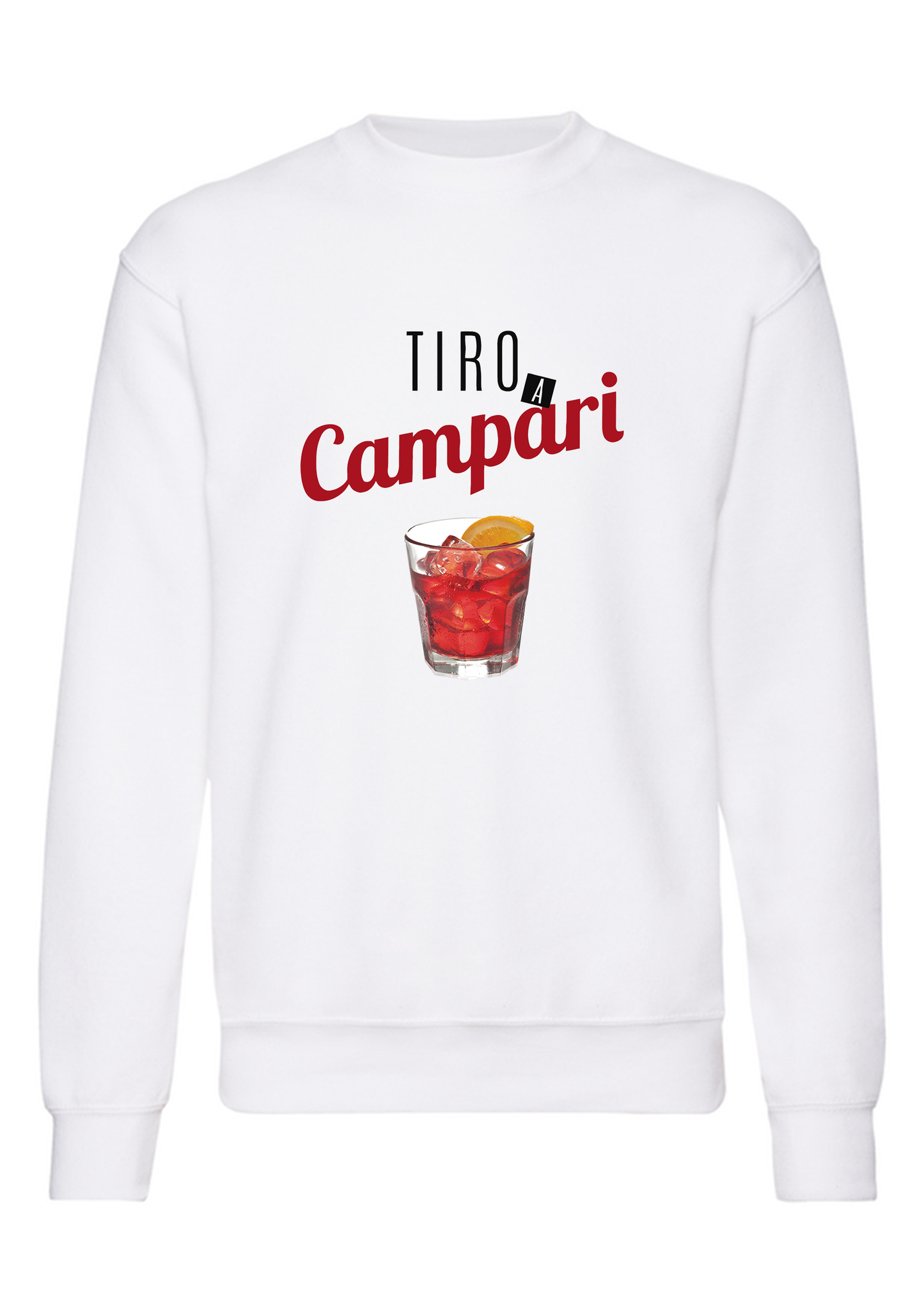 felpa girocollo unisex-  Tiro a campari