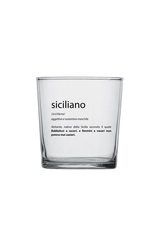 bicchiere - dizionario SICILIANO
