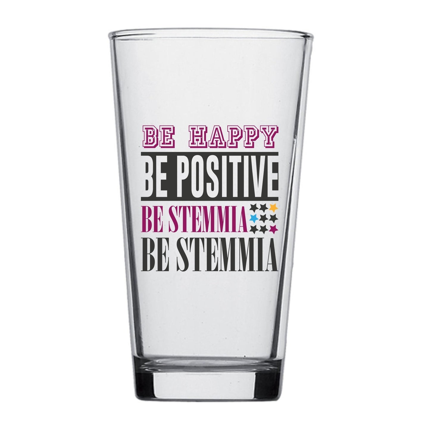 boccale - be happy be positive be stemmia