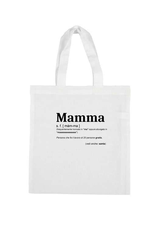 borsa shopping bag- mamma dizionario