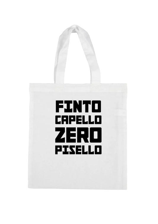 borsa shopping bag- finto capello zero pisello