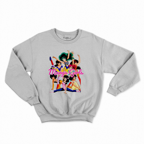 felpa con girocollo unisex- manga girls