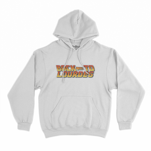 felpa con cappuccio unisex- back to the lourdes