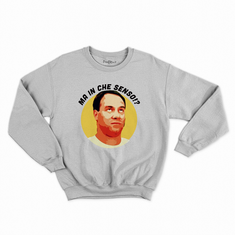 felpa con girocollo unisex- mimmo ma in che senso