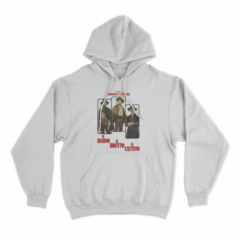 felpa con cappuccio unisex- il buono western