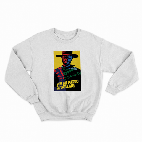 felpa con girocollo unisex- per un pugno western