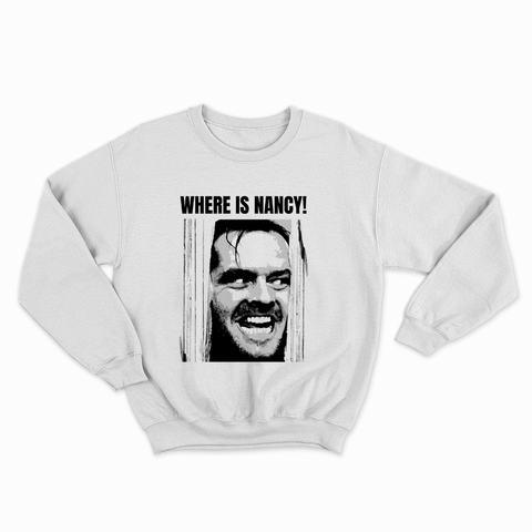 felpa con girocollo unisex- where is nancy!