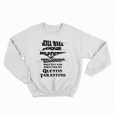 felpa con girocollo unisex- tarantino film movie