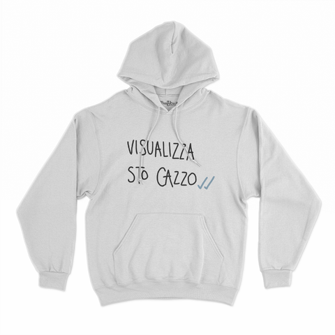 felpa con cappuccio unisex- visualizza sto cazzo nero