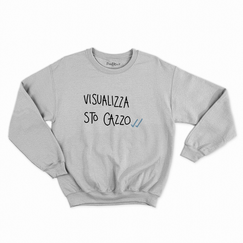 felpa con girocollo unisex- visualizza sto cazzo nero