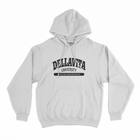 felpa con cappuccio unisex- dellavita university b