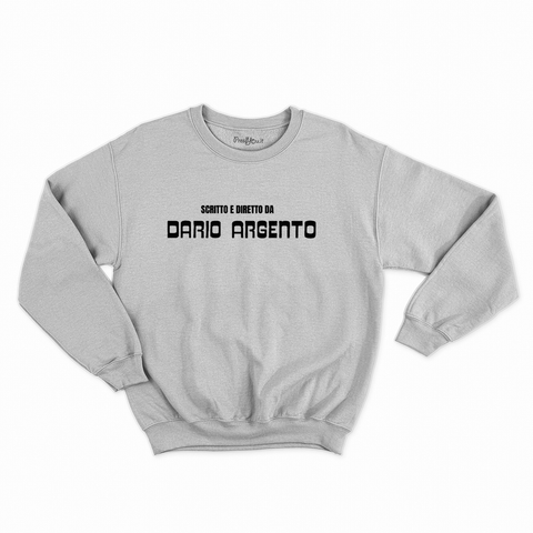 felpa con girocollo unisex- scritto e diretto da dario argento