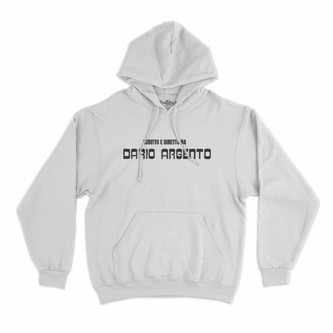 felpa con cappuccio unisex- scritto e diretto da dario