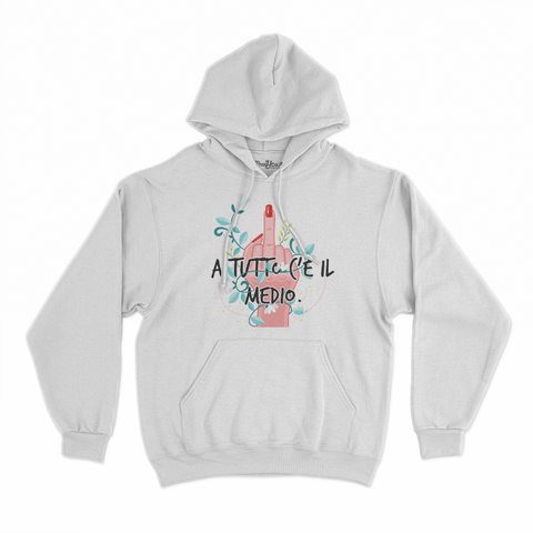 felpa con cappuccio unisex- a tutto c'è il medio