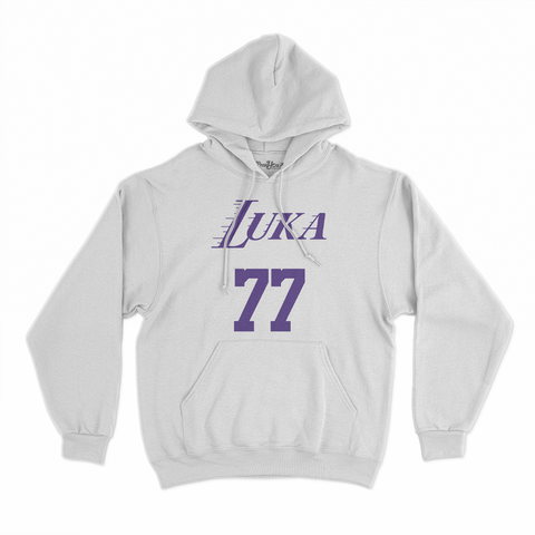 felpa con cappuccio unisex- luka 77 los angeles basket 9001