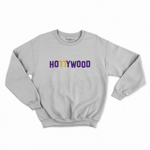 felpa con girocollo unisex- hollywood los angeles luka 77