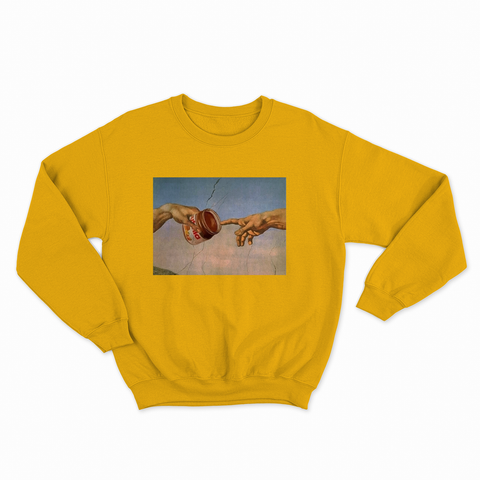 felpa con girocollo unisex- la creazione di nut