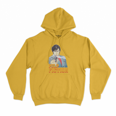 felpa con cappuccio unisex- pulp hunter manga