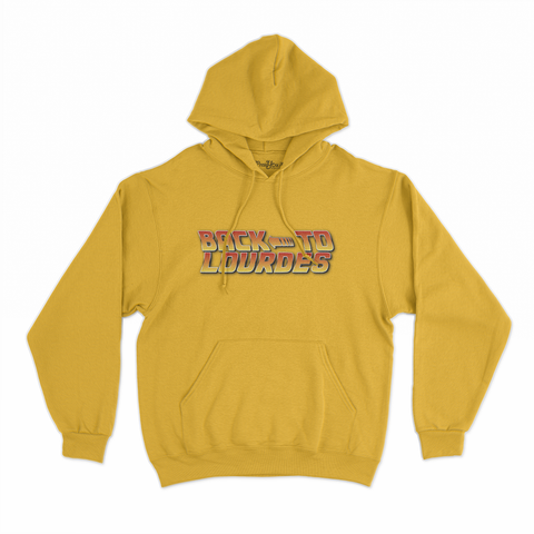 felpa con cappuccio unisex- back to the lourdes