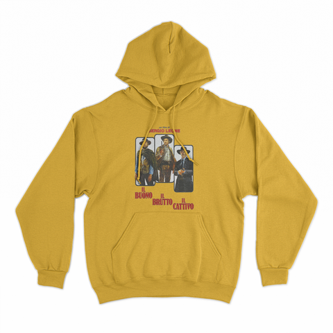 felpa con cappuccio unisex- il buono western