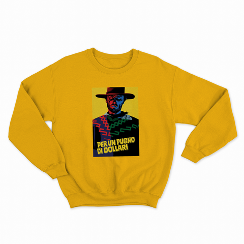 felpa con girocollo unisex- per un pugno western