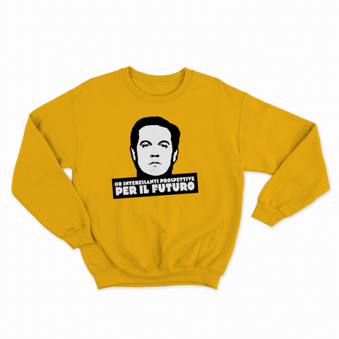 felpa con girocollo unisex- ho interessanti prospettive per il futuro