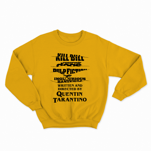 felpa con girocollo unisex- tarantino film movie