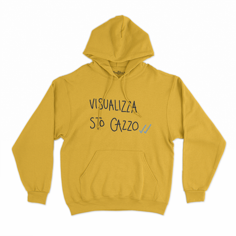 felpa con cappuccio unisex- visualizza sto cazzo nero