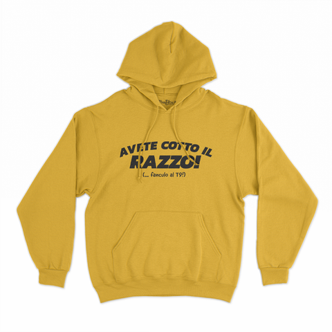 felpa con cappuccio unisex- avete cotto il razzo nera