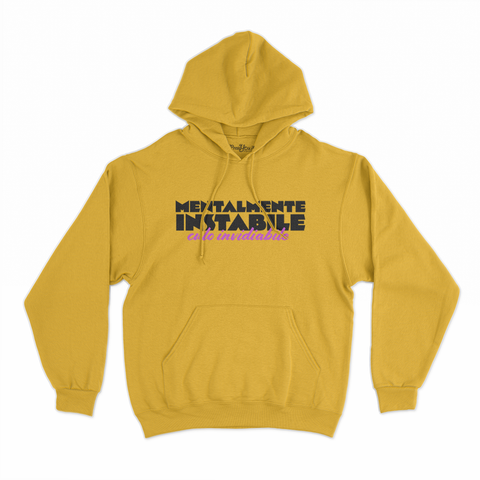 felpa con cappuccio unisex- mentalmente instabile culo invidiabile