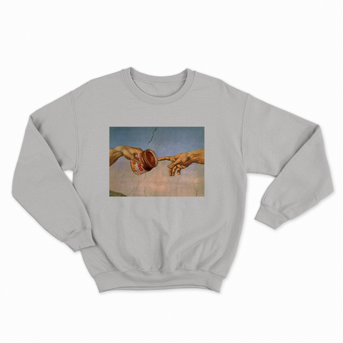 felpa con girocollo unisex- la creazione di nut