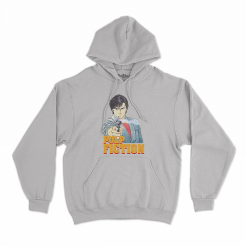 felpa con cappuccio unisex- pulp hunter manga