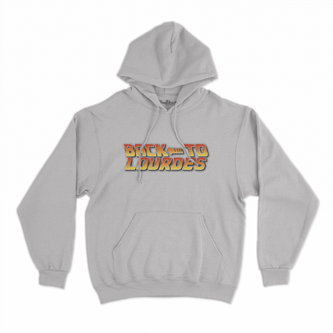 felpa con cappuccio unisex- back to the lourdes