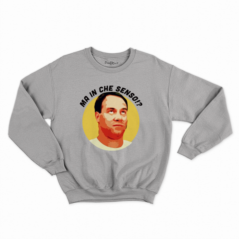 felpa con girocollo unisex- mimmo ma in che senso