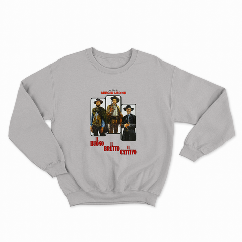 felpa con girocollo unisex- il buono western