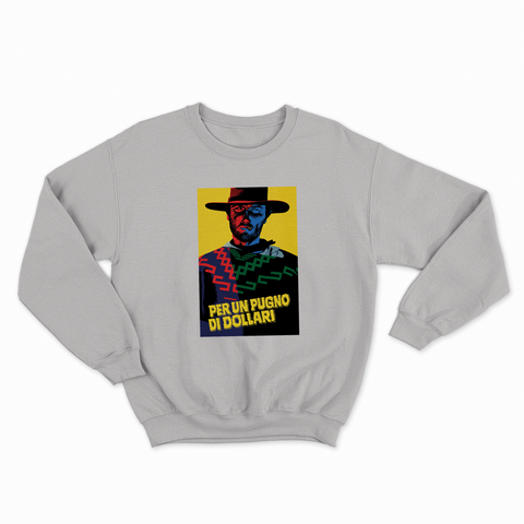 felpa con girocollo unisex- per un pugno western