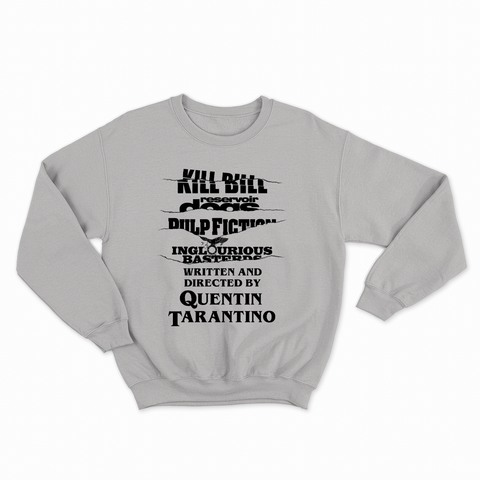 felpa con girocollo unisex- tarantino film movie
