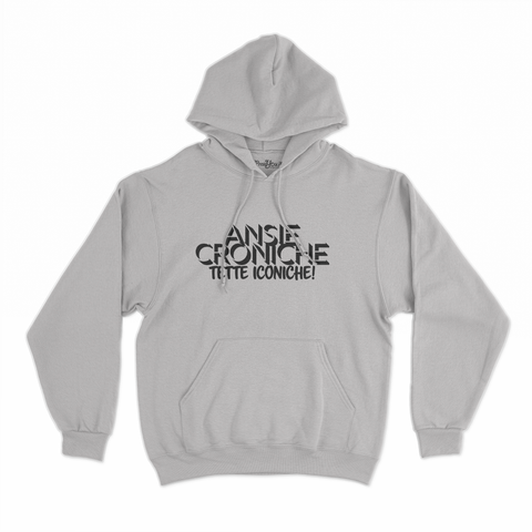 felpa con cappuccio unisex- anzie croniche tette iconiche